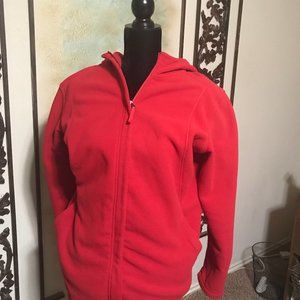 hoodie red lands end xl